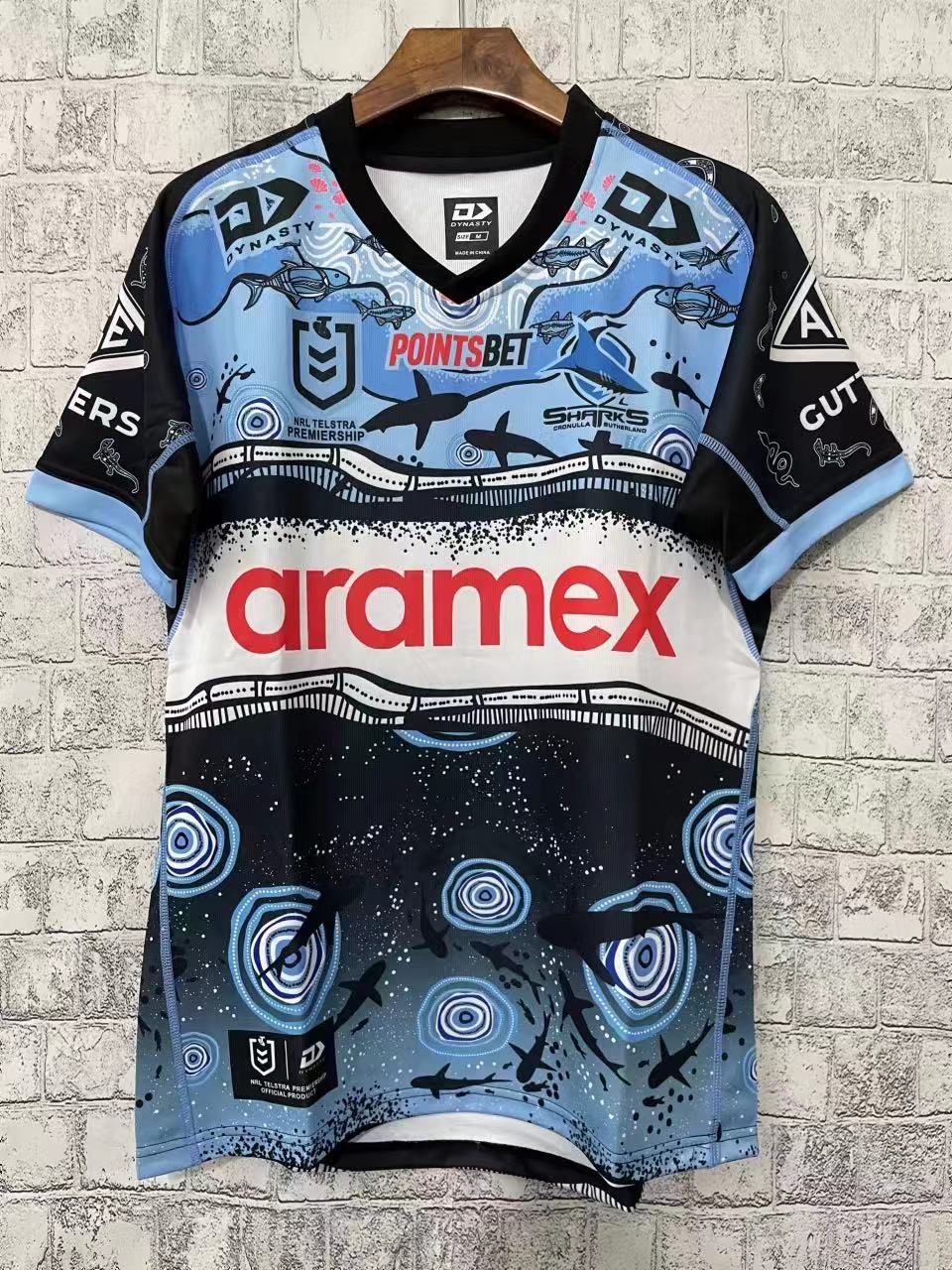 2022 Season Cronulla Sharks A11 Blue Color Rugby Jersey